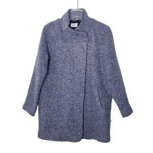 Marine Layer Coat Women Size Small Gray Lined Jacket Textured
